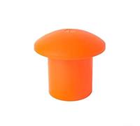 Lot de 50 embouts en forme de champignon en ABS pour piquets de construction en plastique pour extrémités de tige en acier