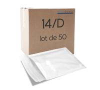 Lot de 50 enveloppe à bulles pour expedition D/4 20 x 27,5cm dimensions interieur 180 x 265 mm blanche pochettes matelassées
