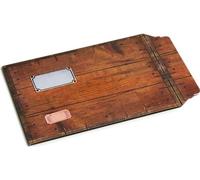 Lot de 50 enveloppes carton b-box 4 imprimée bois format 250x353 mm