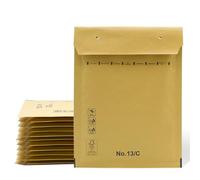 Lot de 50 enveloppes matelassées, enveloppes à bulles, enveloppes rembourrées en papier kraft avec fermeture autocollante, sacs d'expédition de vêtements, enveloppes matelassées Kraft - SIDI (180 x