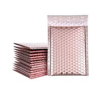 Lot de 50 enveloppes rembourrées à bulles auto-adhésives pour emballage - Or rose - 18 x 23 cm