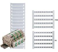 Lot de 50 étiquettes adhésives DekaFix blanches - Marquage pour bornier 5 mm blanc DEK 5 GW 2