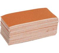 Lot de 50 feuilles de papier abrasif Starcke non perforées, grain : 80, (L x l : 140 x 67 mm) 50 pièces