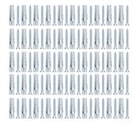 Lot de 50 fixations pour plaques de plâtre M6 M8 pour murs creux - Lot de 50 boulons auto-perceuses robustes pour installation de chaudière d'armoire (50 pièces M8)