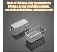 Lot de 50 gobelets à dessert en plastique transparent et réutilisables, de 160 ml chacun, pour servir la mousse au pudding.