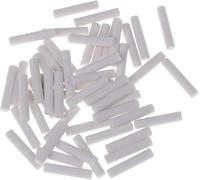Lot de 50 gommes de rechange en caoutchouc blanc avec recharges, 5 x 25 mm, adaptées pour l'école, le bureau, jolies et attrayantes, recharges de gommes et produits de correction