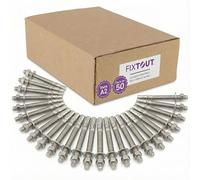 Lot de 50 goujons d'ancrage en acier inox A2 M8 - Diamètre de 8 mm - Longueur 75 mm - Diamètre 8 mm