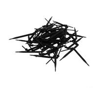 Lot de 50 goutteurs à flèche courbée pour tuyau de 3 mm et 5 mm, émetteurs d'irrigation de jardin, arroseur à débit réglable pour arrosage des plantes en pot, plastique noir