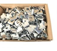 Lot de 50 grands clips pour grillage métallique, 3 broches pour la fabrication et la réparation de cages et de volières, fixation de paniers de clôture et de gabion, renforcement de cage, cage et