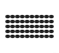 Lot de 50 œillets en plastique robustes pour réparation de bâche de piscine, kit résistant aux intempéries (noir, 50 pièces)