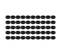 Lot de 50 œillets ronds en plastique pour réparation de bâche, bâche de piscine, bâche solaire, imperméable, très résistant, bleu, vert, noir (50 pièces)