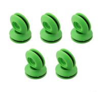 Lot de 50 œillets ronds en plastique pour réparation de bâche, bâche de piscine, bâche solaire, imperméable, très résistant, bleu, vert, noir (10 pièces)