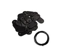Lot de 50 kits de fixation pour brise vue, canisse anti-UV - Noir -