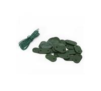 Lot de 50 kits de fixation pour brise vue, canisse anti-UV - Vert