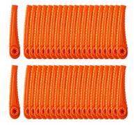 Lot de 50 lames de rechange en forme de lune compatibles avec les lames de débroussailleuse Einhell en plastique, lames de débroussailleuse Bosch, Ryobi, Terratek, Stihl, Gtech, Flymo, Ferrex