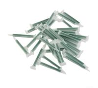 Lot de 50 mélangeurs statiques F6-16 pour colle AB, buse de mélange 16 chambres 83 mm compatible avec cartouches 50 ml/37 ml, raccord à baïonnette carré pour colle à 2 composants résine époxy