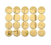 Lot de 50 miroirs ronds autocollants de 5 cm de diamètre - Accessoires de décoration en acrylique