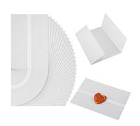 Lot de 50 Papiers Vellum pour Invitations - 15,5 x 10,5 cm Pré-Pliés en Vélin Translucide - Vestes pour Mariage, Baby Shower, Anniversaire