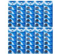 Lot de 50 Piles bouton plates lithium 3V type CR2016 compatibles DL2016B/BR2016-1W/CR2016-1W/KCR2016/L10/LM2016/LF - Visiodirect
