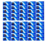 Lot de 50 Piles bouton plates lithium type CR1632 3V compatibles BR1632/BR 1632/BR-1632/CR1632/CR 1632 - Visiodirect -