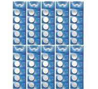 Visiodirect Piles bouton lithium CR2450 - Lot de 50