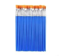 Lot de 50 pinceaux de peinture - Pinceaux synthétiques de qualité supérieure pour peintures acryliques, aquarelles et huile - Avec sac de rangement, spatule, brosses de détail - Longueur : 167 mm