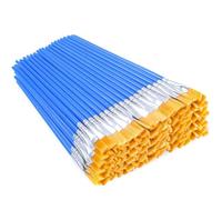 Lot de 50 Pinceaux Peinture Plats en Nylon Synthétique pour Artistes et Débutants, Petit Pinceau Fin Idéal pour Peinture Acrylique Huile Aquarelle Gouache Vernis Colle et Loisirs Créatifs en Classe