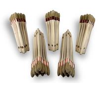 Lot de 50 pinceaux ronds à poils naturels blancs, diamètre 21 mm