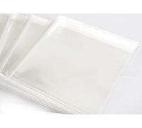 Lot de 50 pochettes en plastique auto-adhésives refermables pour cartes 152 x 152 mm