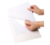 Lot de 50 pochettes en plastique transparent A4 avec ouverture sur le dessus et sur le côté 100 microns PP pour rapport, présentation de projet