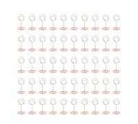 Lot de 50 porte-cartes de table en métal pour mémo et photo
