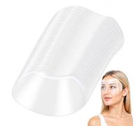 Lot de 50 protections pour les yeux - Pour lavage des yeux - Transparent - Protection du visage - Visière de type M - Accessoires de salon de coiffure pour extension de cils, chirurgie oculaire après
