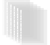 Lot De 50 Protège-Documents Transparents De Haute Qualité Pour Classeurs À 2, 3 Et 4 Anneaux ¿ Format Lettre, Imperméables Et Durables