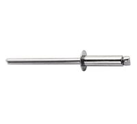 RAPID - Rivets Pop en Acier Inoxydable Ø4.8 x 25 mm, Rivets Aveugles pour Plaques d'Immatriculation / Garde-Boue / Revêtements Métalliques / Tôle - Foret Inclus - 50 Pièces, Emballage Boîte (5000398)