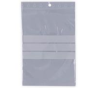 lot de 50 sachets zip 160 x 220 mm avec zone d'écriture- 3 bandes blanches pour écrire sur la pochette- sachet 16x22 cm marque UNIVERS GRAPHIQUE - FACTURE AVEC TVA