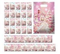 Lot de 50 sacs à dessert de Noël étanches avec film nacré | Sachets à biscuits de Noël pour réunions de famille, fête de maternelle, fête au détail au chocolat, pendentif promotionnel