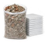Lot de 50 sacs à gravats en plastique transparent robuste de qualité | Sac à déchets