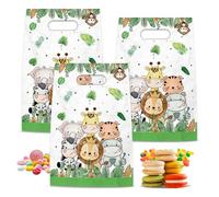 Lot de 50 sacs cadeaux en plastique pour animaux | Anniversaire d'enfant, bonbons, fêtes pour enfants, Noël, mariages, biscuits