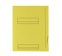 Lot de 50 Sous-Dossiers A4 Capacité 200 Feuilles Carte Epaisseur 180g Jaune Vif