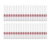 Lot de 50 tournevis professionnels en acier avec embout plat et fendu, poignée en cristal pour des performances antidérapantes, petit jeu de tournevis