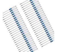 Lot de 50 tournevis professionnels en acier avec embout plat et fendu, poignée en cristal pour des performances antidérapantes, petit jeu de tournevis
