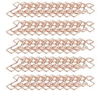 Lot de 50 trombones colorés en forme de croix - Or rose | Pinces de reliure en métal pour le tri de documents d'étude biblique, distributeur de planificateur coloré et organisation de