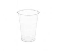 Lot de 50 Verres Gobelets Shaker 25-30cl Transparent PET Réutilisables - Smoothie, Jus, Milk Shake - D-Work