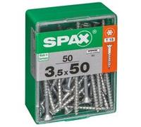 Lot de 50 vis acier tête autofraisée plate SPAX, Diam.3.5 mm x L.50 mm G