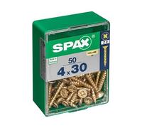 Lot de 50 vis acier tête fraisée pozidriv SPAX, Diam.4 mm x L.30 mm