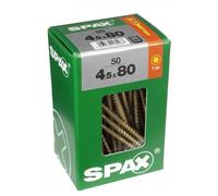 Lot de 50 vis acier tête fraisée torx SPAX, Diam.4.5 mm x L.80 mm - 4191010450807