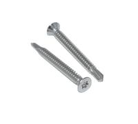 Lot de 50 vis auto-taraudeuses - 3,9 x 38 - TX - Forme O - En acier inoxydable A2 / V2A - Vis à tôle auto-taraudeuses DIN 7504 / ISO 15480 - Inoxydable