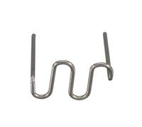 Lot de 500 agrafes de soudage en acier inoxydable et plastique pour agrafeuses à chaud utilisées dans la réparation automobile, y compris pare-chocs et pièces intérieures (vague de 0,8 mm)