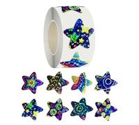 Lot de 500 autocollants en forme d'étoile à paillettes pour enfants, tableau de récompense, enveloppes et scrapbooking