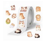 Lot de 500 badges d'animaux mignons - Autocollants de récompense scolaires